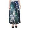 Constellation Of Sagittarius Print Chiffon Maxi Skirt