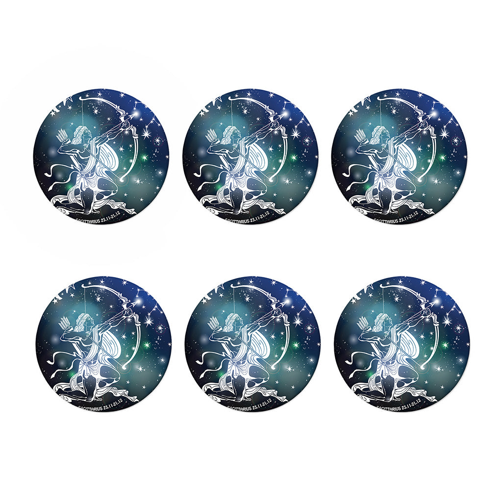 Constellation Of Sagittarius Print Coaster Set