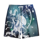 Constellation Of Sagittarius Print Cotton Shorts