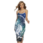 Constellation Of Sagittarius Print Cross Back Cami Dress