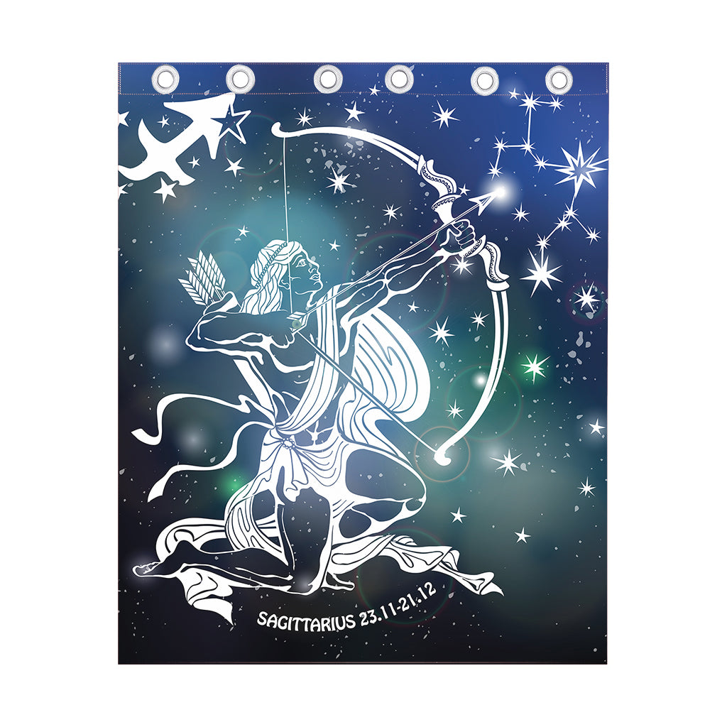 Constellation Of Sagittarius Print Curtain