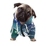 Constellation Of Sagittarius Print Dog Zip Up Hoodie