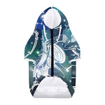 Constellation Of Sagittarius Print Dog Zip Up Hoodie