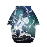 Constellation Of Sagittarius Print Dog Zip Up Hoodie