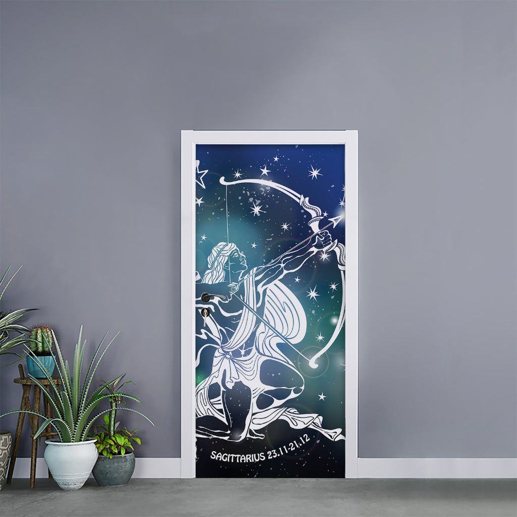 Constellation Of Sagittarius Print Door Sticker