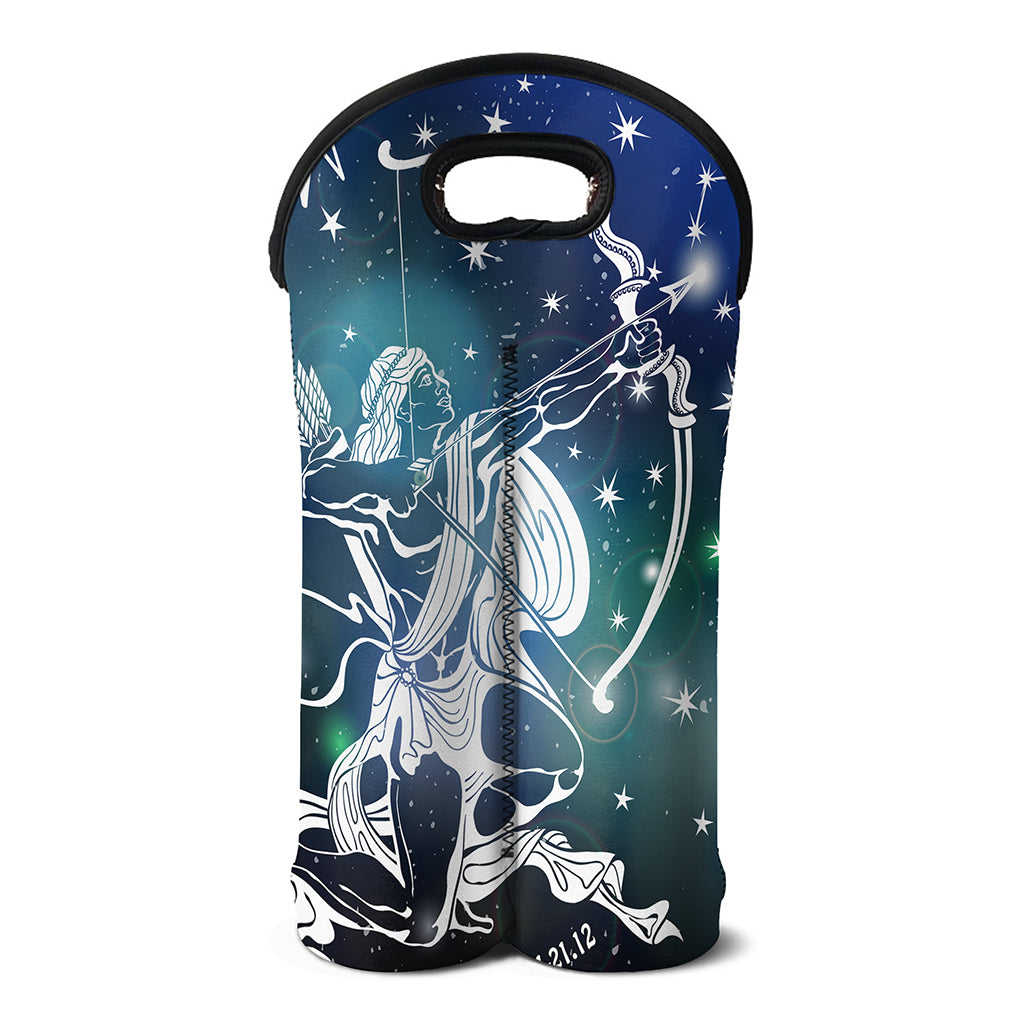 Constellation Of Sagittarius Print Double Neoprene Wine Tote