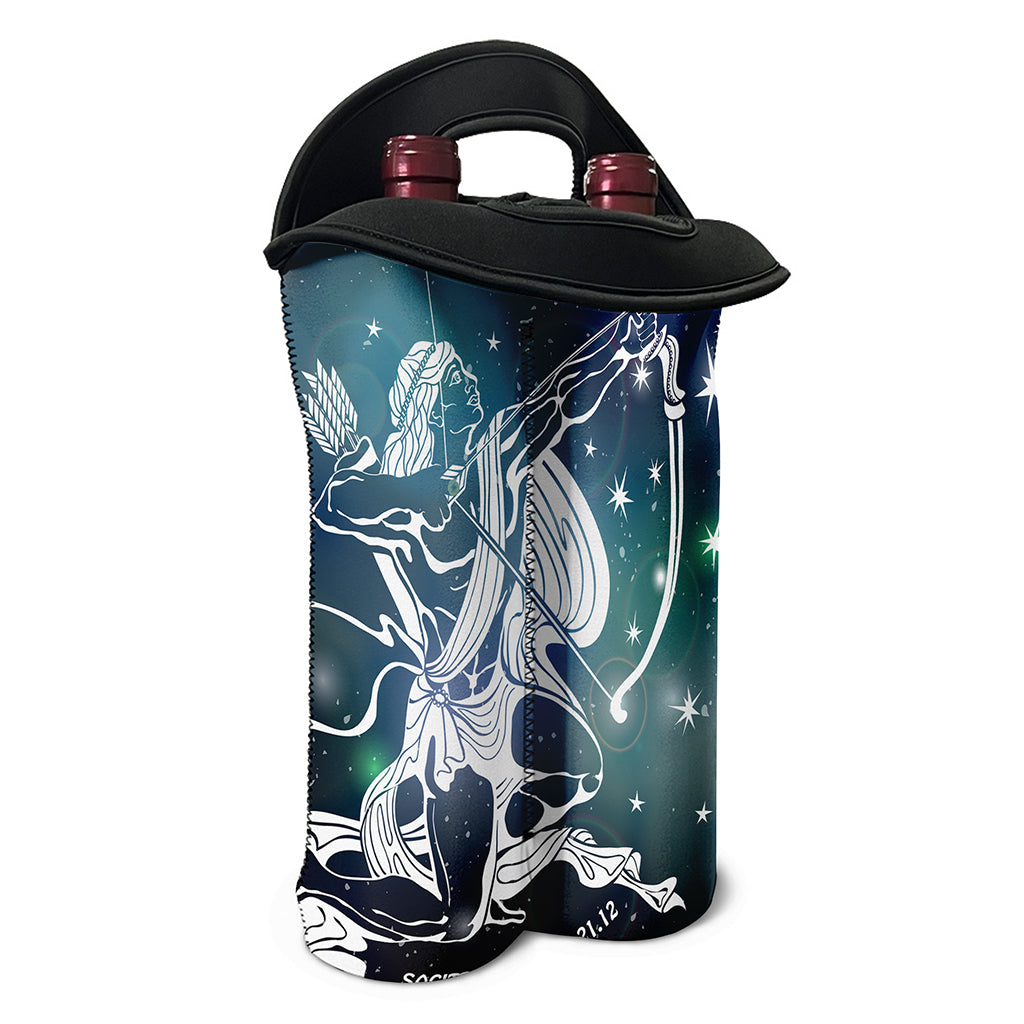 Constellation Of Sagittarius Print Double Neoprene Wine Tote