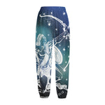 Constellation Of Sagittarius Print Fleece Lined Knit Pants