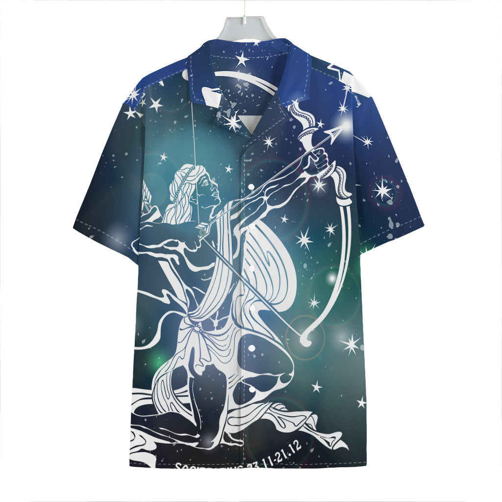 Constellation Of Sagittarius Print Hawaiian Shirt