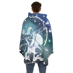 Constellation Of Sagittarius Print Hoodie Blanket