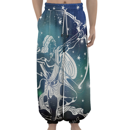 Constellation Of Sagittarius Print Lantern Pants