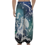 Constellation Of Sagittarius Print Lantern Pants