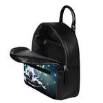 Constellation Of Sagittarius Print Leather Backpack
