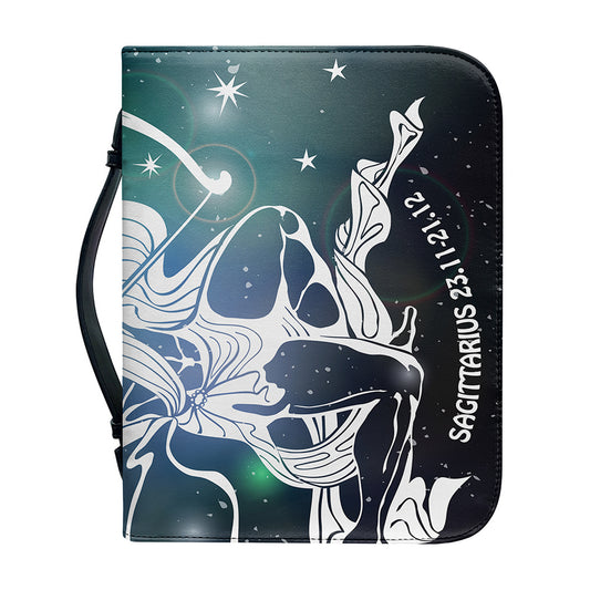 Constellation Of Sagittarius Print Leather Bible Cover