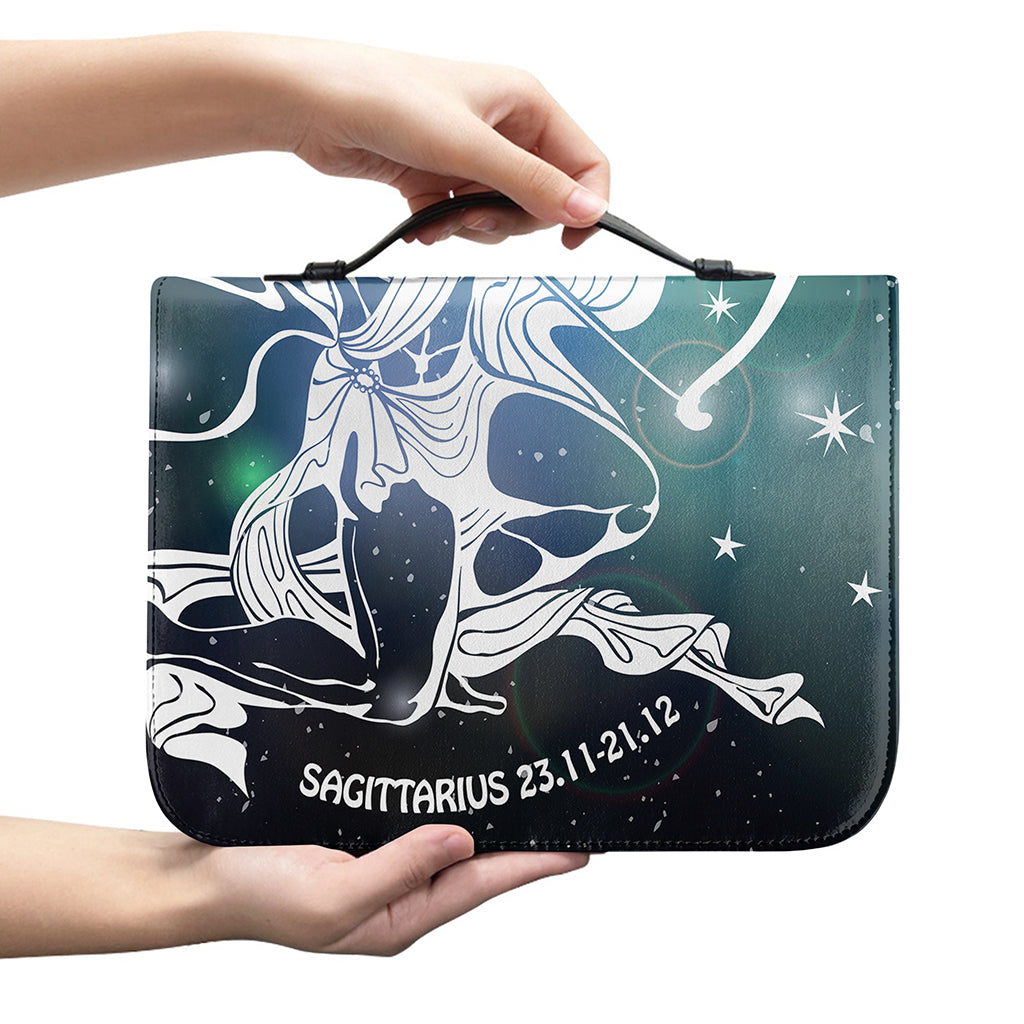 Constellation Of Sagittarius Print Leather Bible Cover