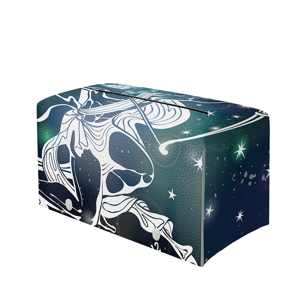 Constellation Of Sagittarius Print Leather Tissue Box Cover