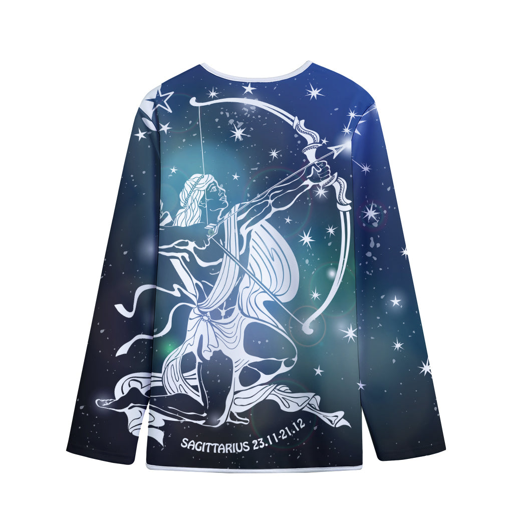 Constellation Of Sagittarius Print Long Sleeve Short Coat