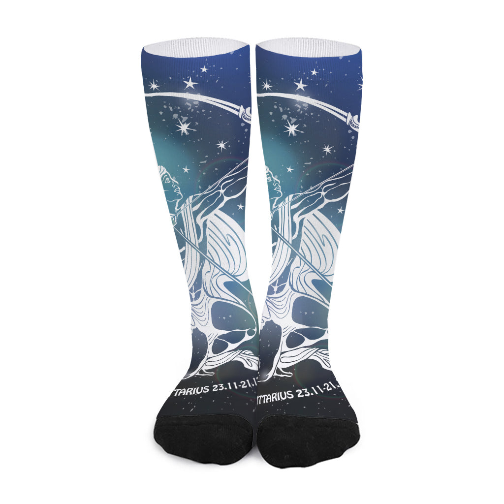 Constellation Of Sagittarius Print Long Socks