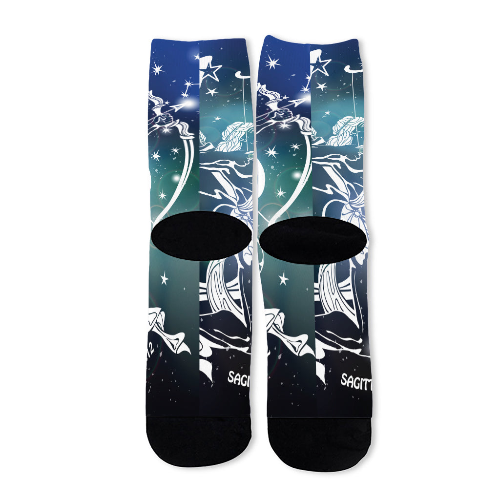 Constellation Of Sagittarius Print Long Socks