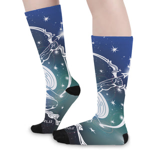 Constellation Of Sagittarius Print Long Socks