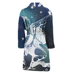 Constellation Of Sagittarius Print Men's Bathrobe