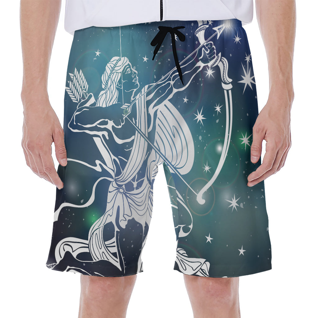 Constellation Of Sagittarius Print Men's Beach Shorts