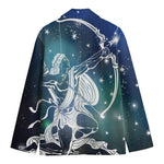 Constellation Of Sagittarius Print Men's Cotton Blazer