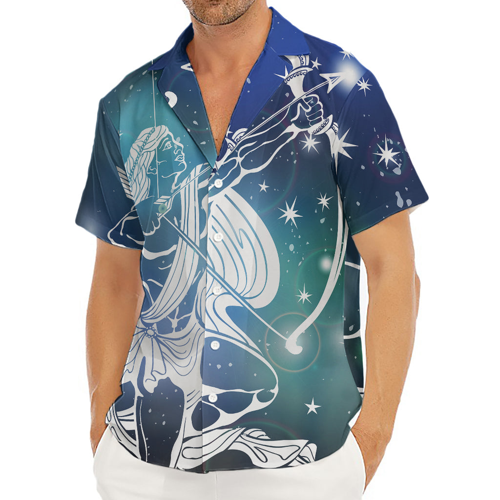 Constellation Of Sagittarius Print Men's Deep V-Neck Shirt