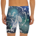 Constellation Of Sagittarius Print Men's Long Boxer Briefs