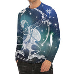 Constellation Of Sagittarius Print Men's Long Sleeve Rash Guard
