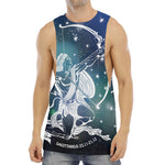 Constellation Of Sagittarius Print Men's Muscle Tank Top