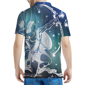 Constellation Of Sagittarius Print Men's Polo Shirt