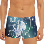 Constellation Of Sagittarius Print Men's Short Boxer Briefs