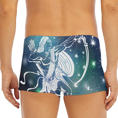 Constellation Of Sagittarius Print Men's Short Boxer Briefs