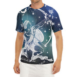 Constellation Of Sagittarius Print Men's Short Sleeve Rash Guard
