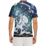 Constellation Of Sagittarius Print Men's Short Sleeve Rash Guard