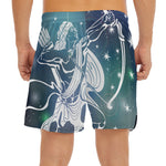 Constellation Of Sagittarius Print Men's Split Running Shorts