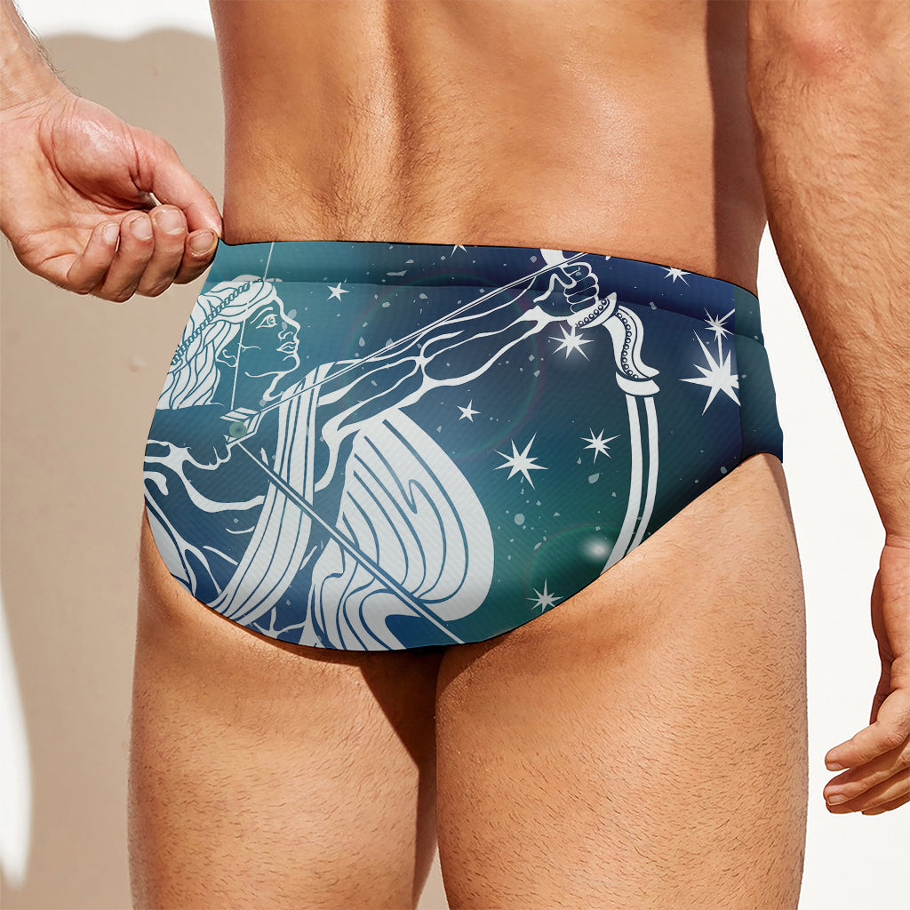 Constellation Of Sagittarius Print Men's Swim Briefs