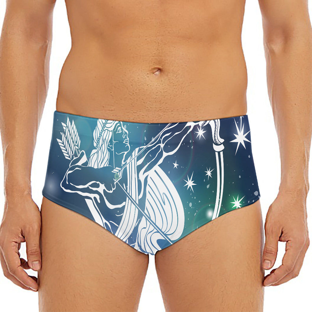 Constellation Of Sagittarius Print Men's Triangle Swim Briefs