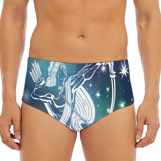 Constellation Of Sagittarius Print Men's Triangle Swim Briefs