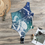 Constellation Of Sagittarius Print One Shoulder Bodysuit