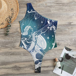 Constellation Of Sagittarius Print One Shoulder Bodysuit