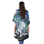 Constellation Of Sagittarius Print Open Front Beach Cover Up