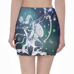Constellation Of Sagittarius Print Pencil Mini Skirt