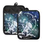 Constellation Of Sagittarius Print Pot Holders With Pocket