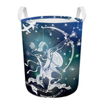 Constellation Of Sagittarius Print Round Laundry Basket