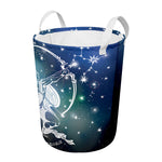 Constellation Of Sagittarius Print Round Laundry Basket