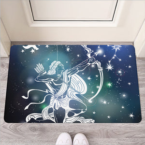 Constellation Of Sagittarius Print Rubber Doormat