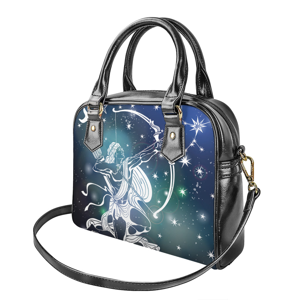 Constellation Of Sagittarius Print Shoulder Handbag
