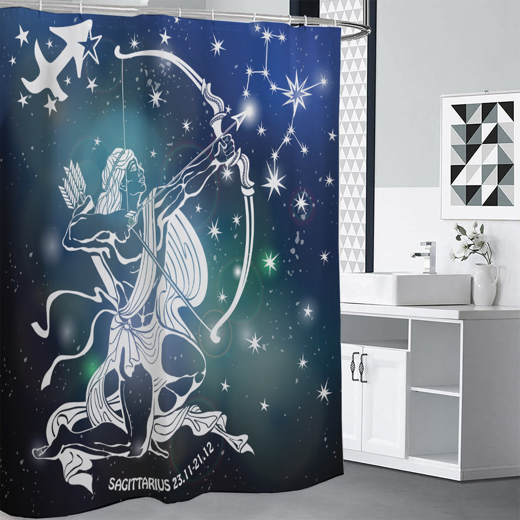 Constellation Of Sagittarius Print Shower Curtain